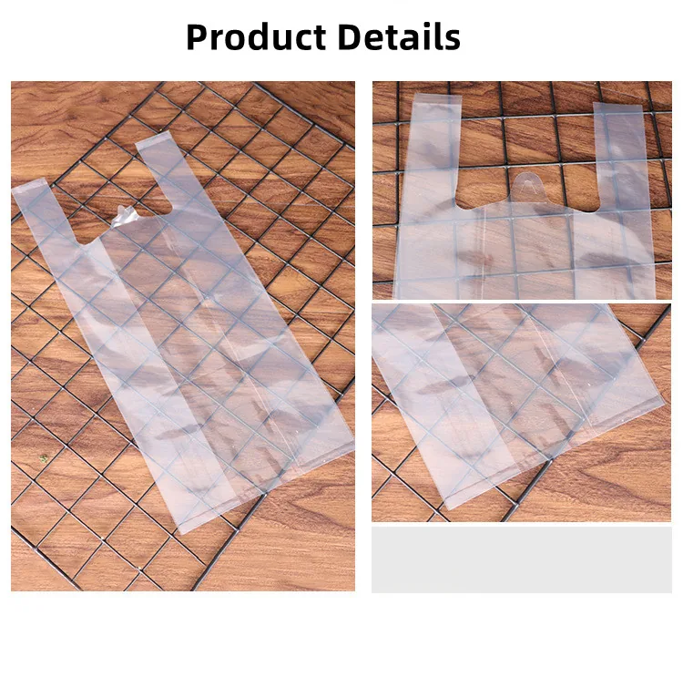 t Shirt Shopping Bag clear Vest Carrier Plastic Bag