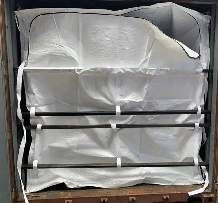 Tariff Relief Custom PE Film Dry Bulk Container Liner Bag for Fertilisers Seeds Powders Bulk Liner Bag in 20ft Container