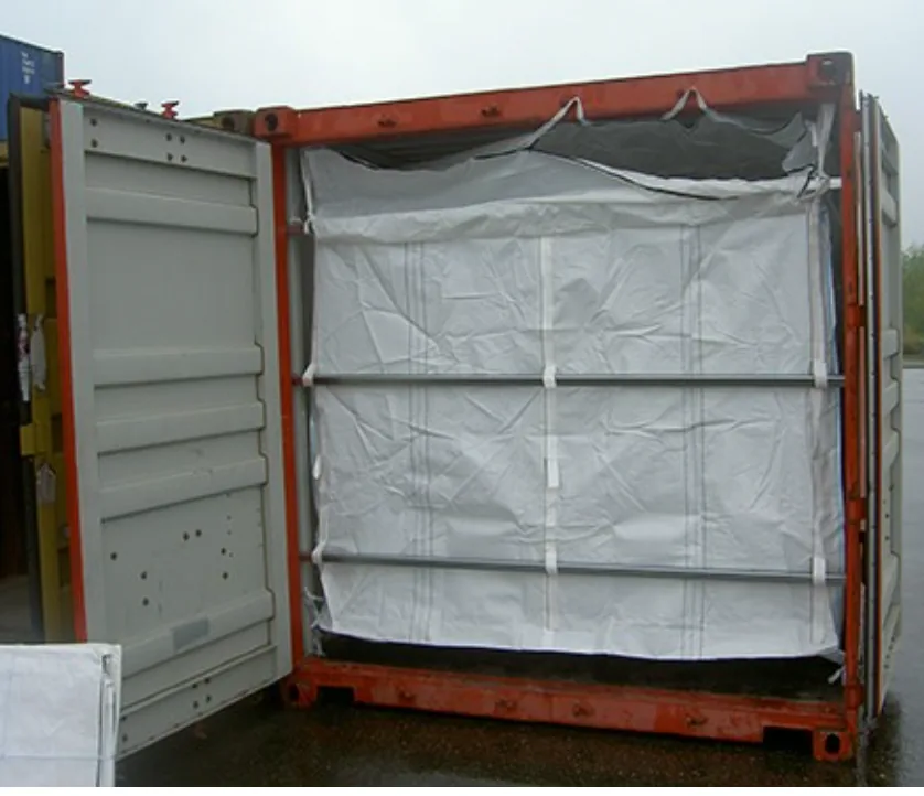 Tariff Relief Custom PE Film Dry Bulk Container Liner Bag for Fertilisers Seeds Powders Bulk Liner Bag in 20ft Container