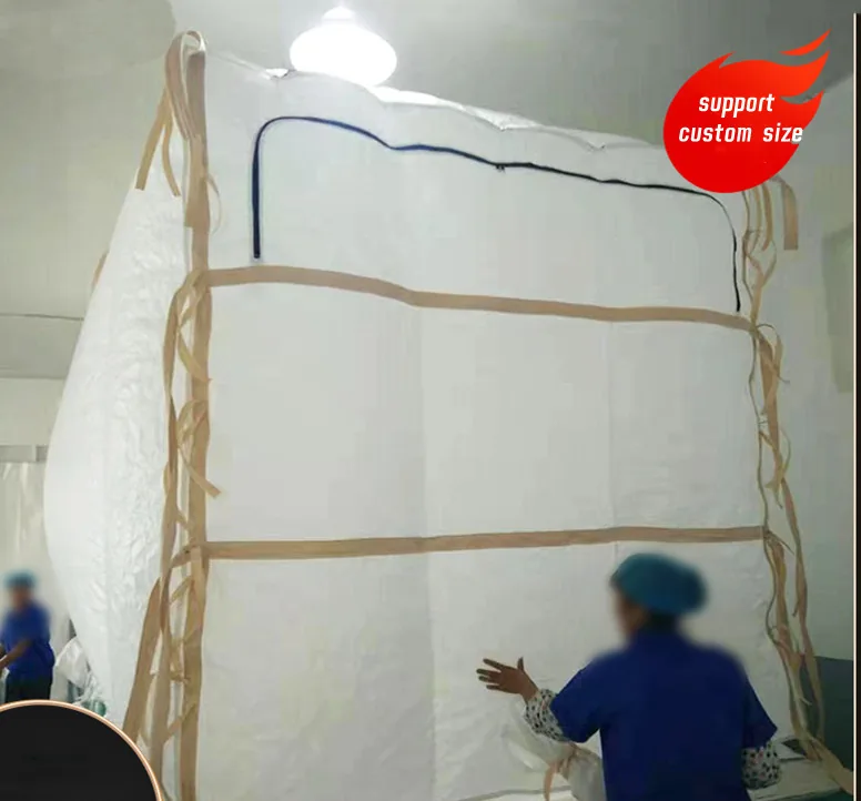 Tariff Relief Custom PE Film Dry Bulk Container Liner Bag for Fertilisers Seeds Powders Bulk Liner Bag in 20ft Container