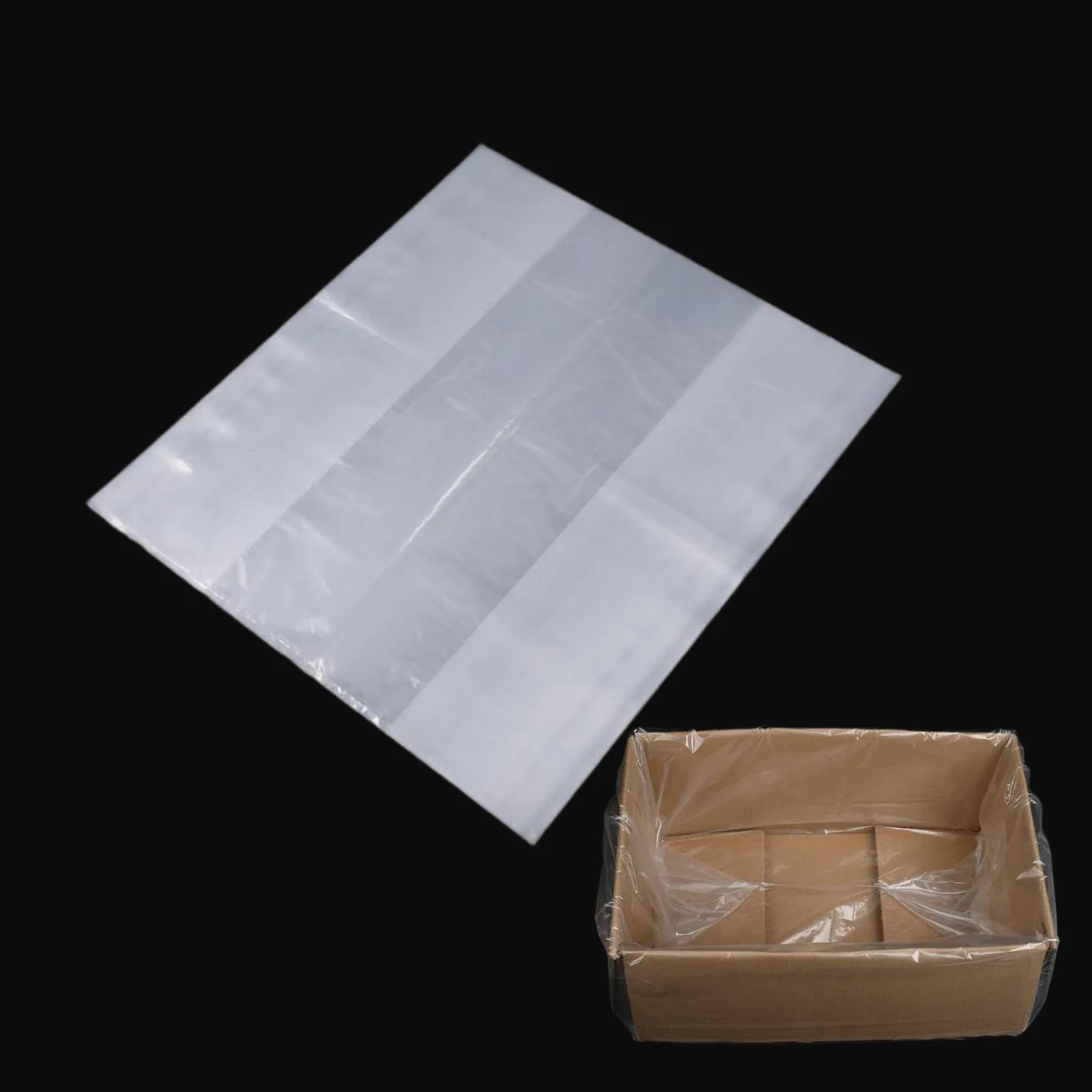 Thickened Transparent PE Square Bottom Moisture-proof Recyclable Folded Three-dimensional Flat Mouth Accordion Bag for Pet Food