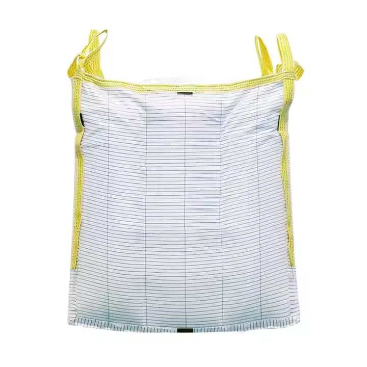 Type-C Top Opening Anti-Static Conductive Jumbo FIBC Bags, Breathable Woven 1000kg-1500kg