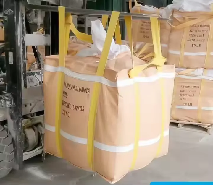 Type-C Top Opening Anti-Static Conductive Jumbo FIBC Bags, Breathable Woven 1000kg-1500kg