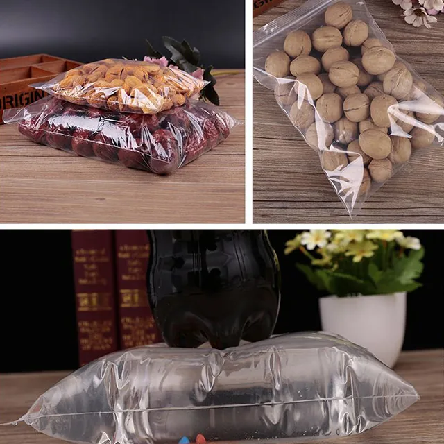 Transparent Custom Printed Single Zipper Bag Plastic Zip Self Lock Bag