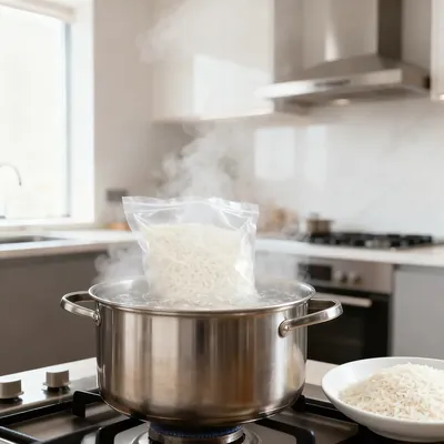 Transparent PA / RCPP Retort Pouch for Rice, Meat & Ready Meals