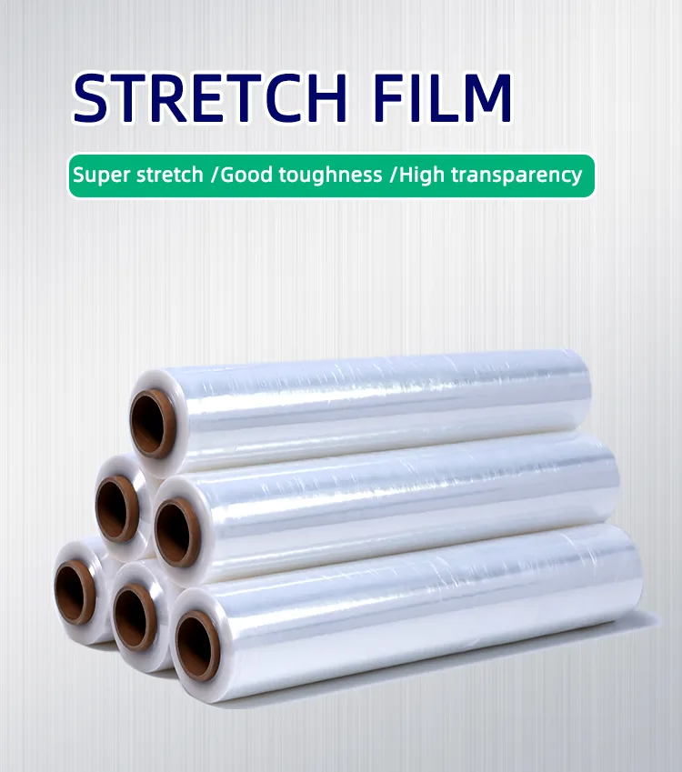 UV Stretch Wrap Pallet Wrap 50cm 23 Micron 1000 Ft Roll PE Industrial Pallet Wrap UV Resistant Stretch Film