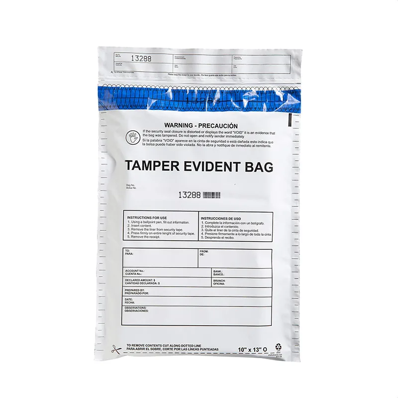 Vinyl Temper Evident Safe Tamper Proof Storage Bag Plastic Evidence Security Money Coin Secure Vinyl Bags With Seals
