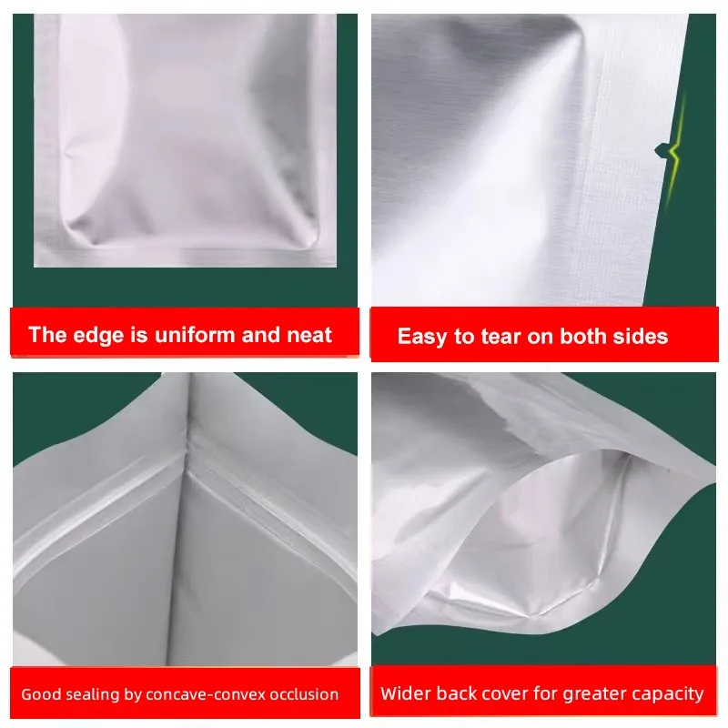 Metallised VMPET Stand-Up Zipper Pouch for Tea, Coffee & Pet Food