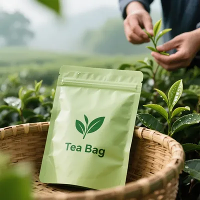 MOPP/VMPET/PE Stand-Up Pouch for Matcha, Tea Powder and Milk Powder