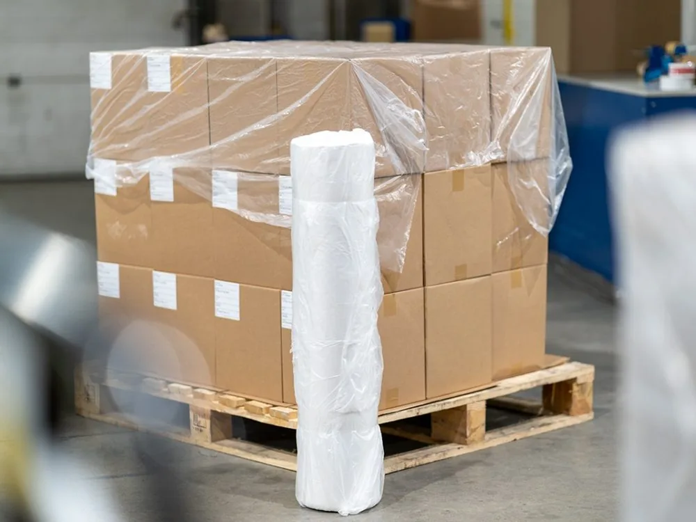 Waterproof Reusable PE Pallet Wrap Covers Soft Blow Molding Elastic Barrier Price Pallet Cover