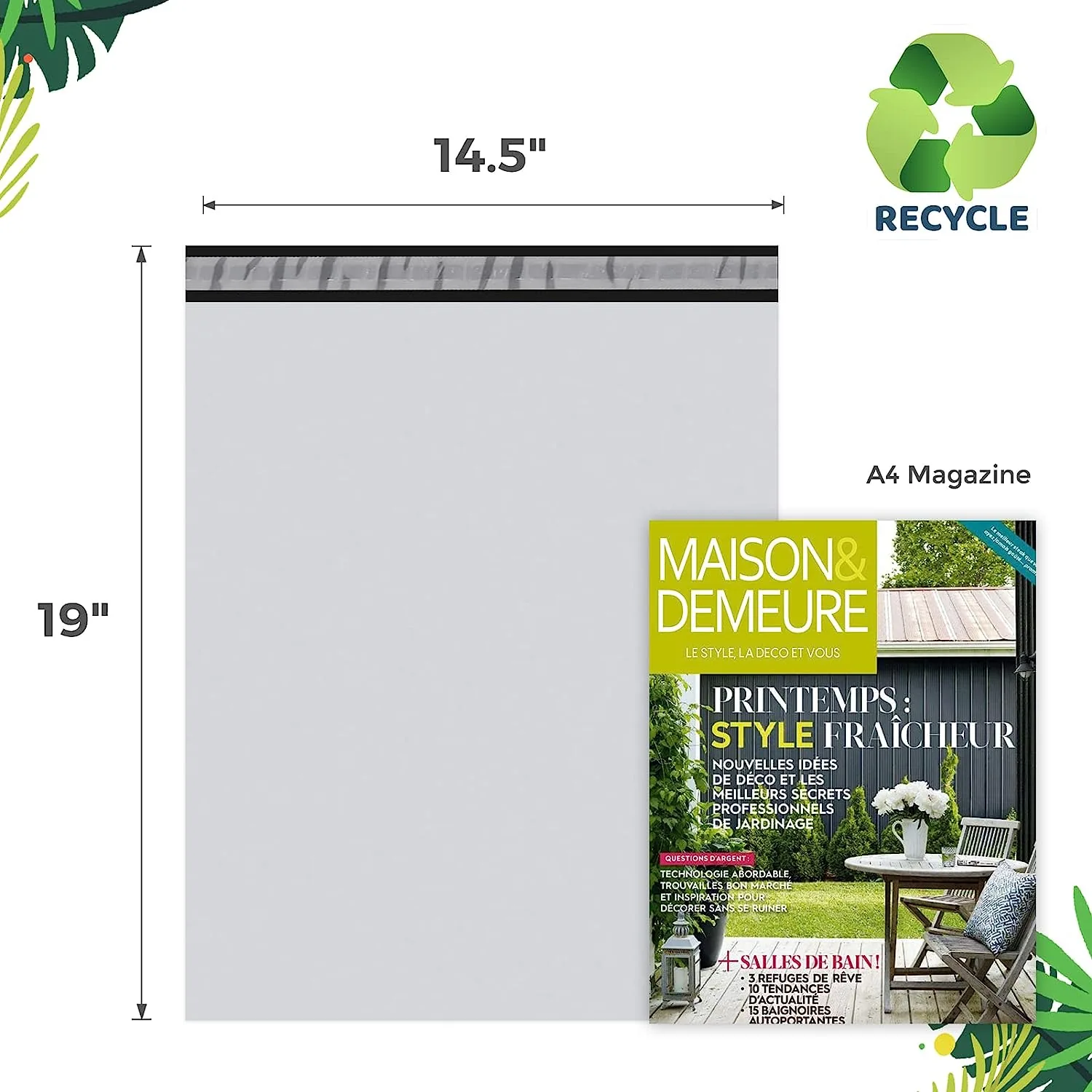 Waterproof Tear Proof Self Adhesive Plain Plastic Poly Mailer for Express and Packaging