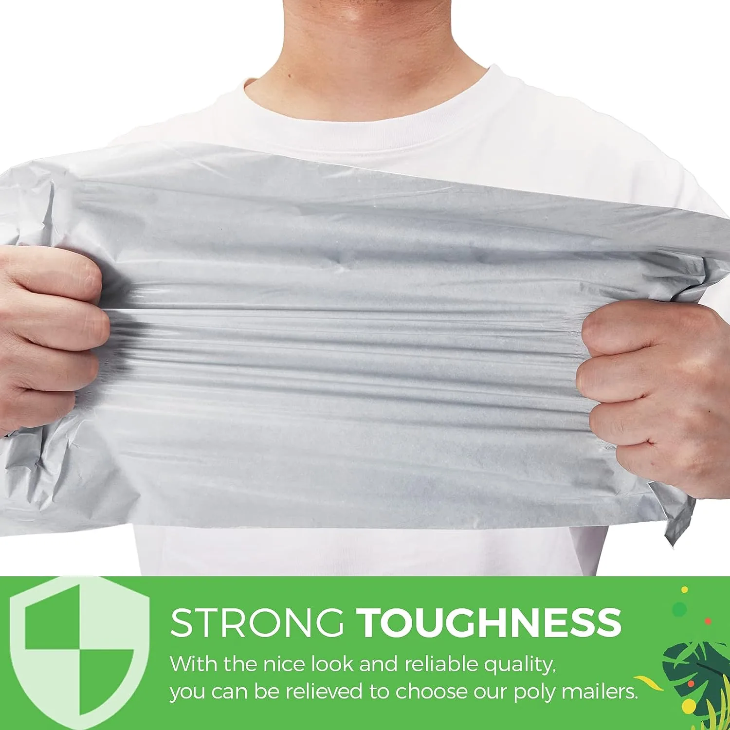 Waterproof Tear Proof Self Adhesive Plain Plastic Poly Mailer for Express and Packaging