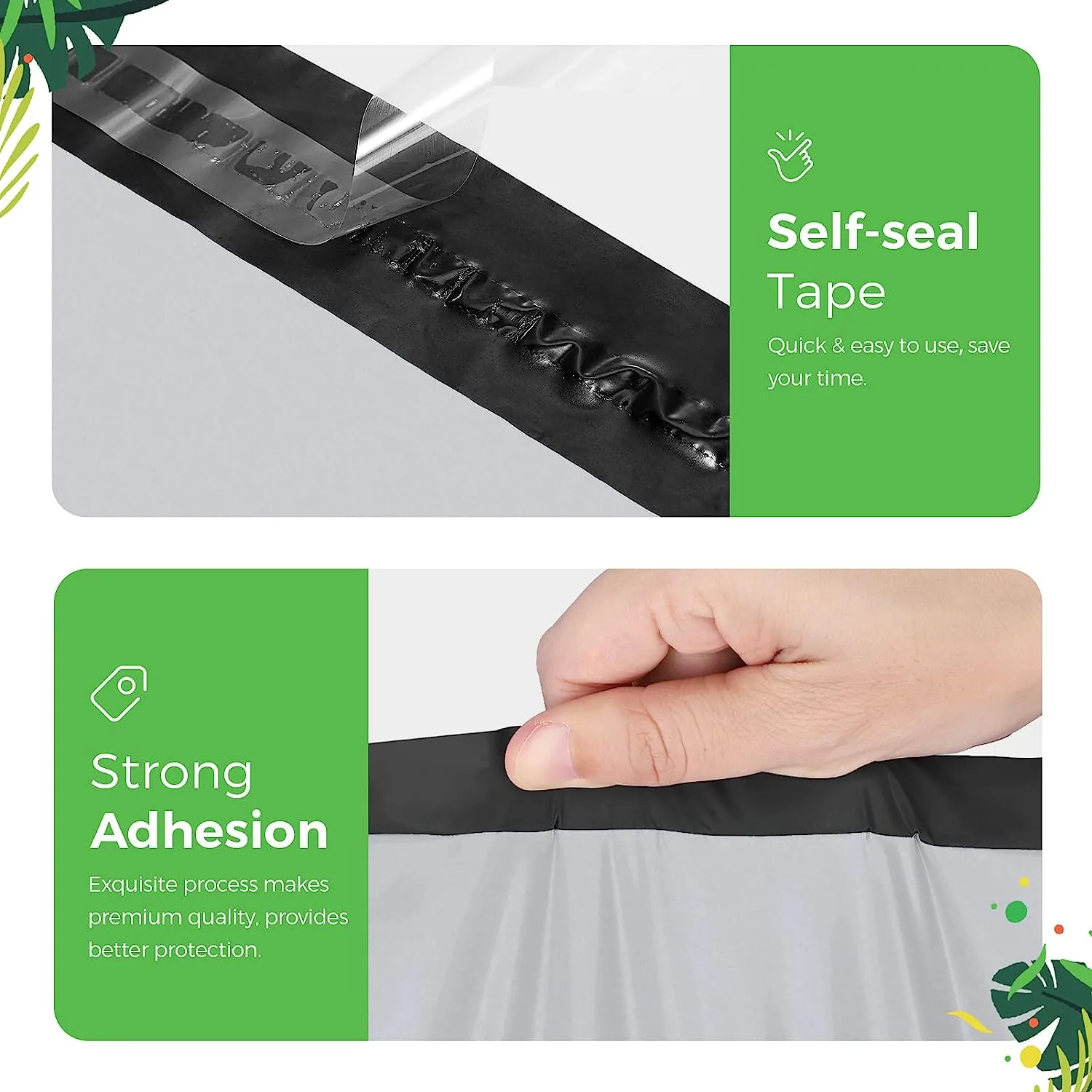 Waterproof Tear Proof Self Adhesive Plain Plastic Poly Mailer for Express and Packaging