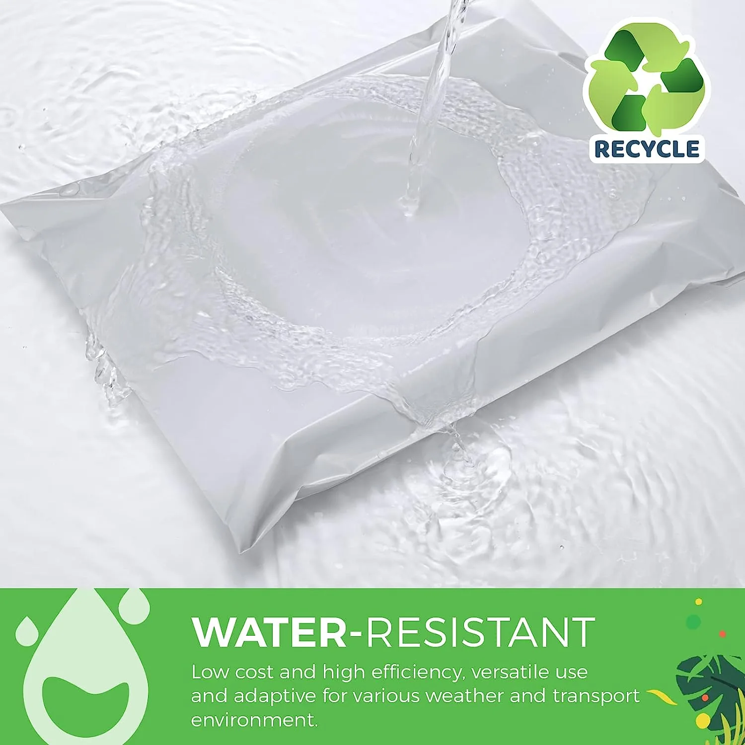 Waterproof Tear Proof Self Adhesive Plain Plastic Poly Mailer for Express and Packaging