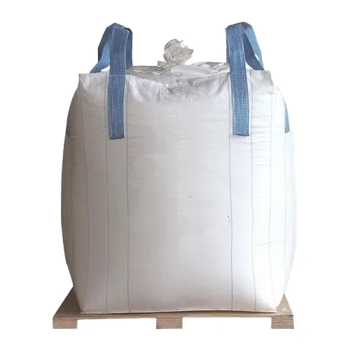 White Standard 1 Ton Virgin PP Lightweight Transit FIBC Jumbo Bag with 4 Lifting Loops for Cargo and Resin Pellets