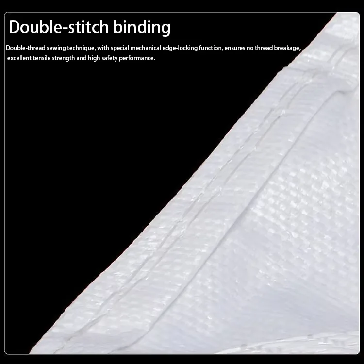 White Standard 1 Ton Virgin PP Lightweight Transit FIBC Jumbo Bag with 4 Lifting Loops for Cargo and Resin Pellets