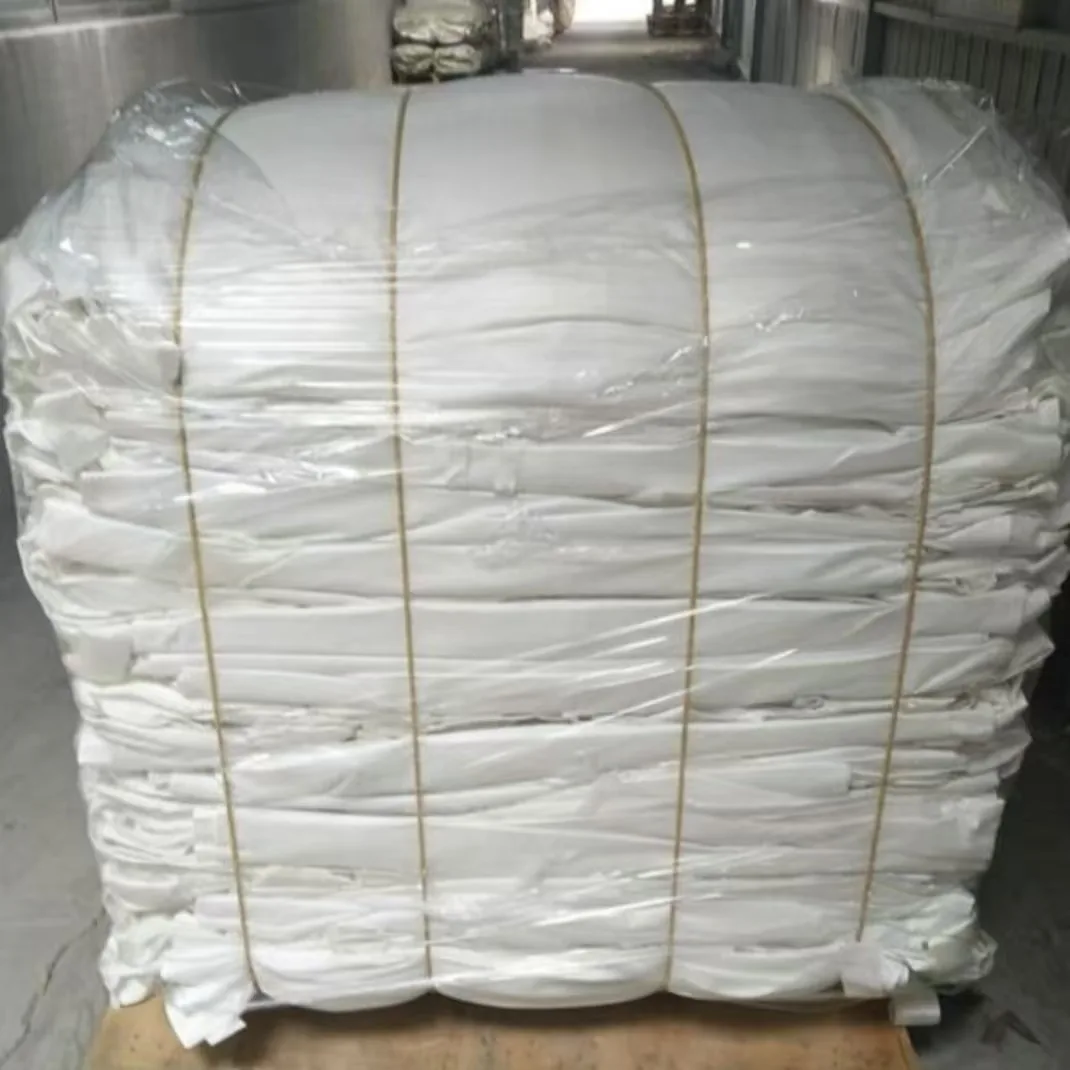 White Standard 1 Ton Virgin PP Lightweight Transit FIBC Jumbo Bag with 4 Lifting Loops for Cargo and Resin Pellets