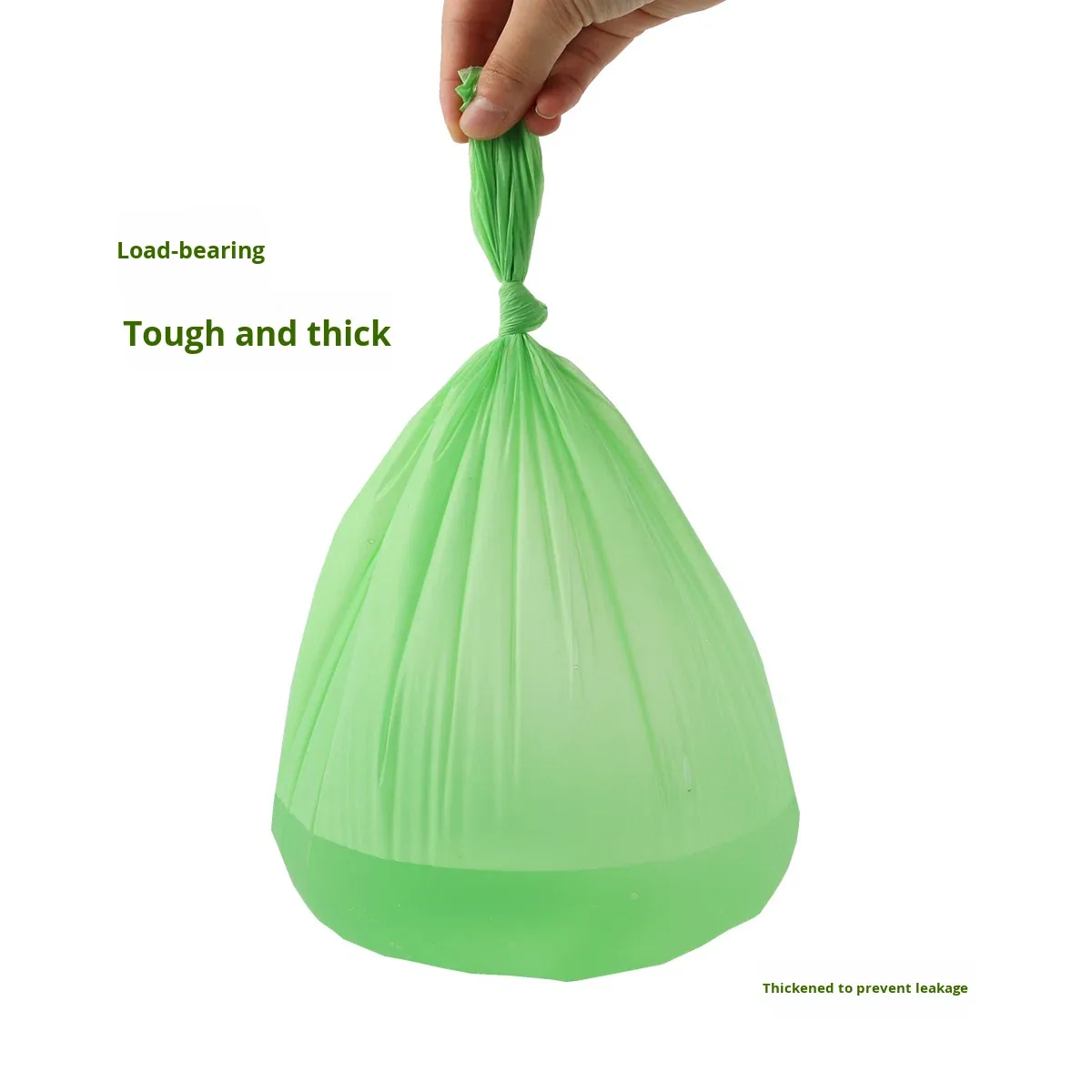 XH20260131-02 Corn Starch-Based Biodegradable Compostable Thickened Household Kitchen Toilet Flat Trash Bags