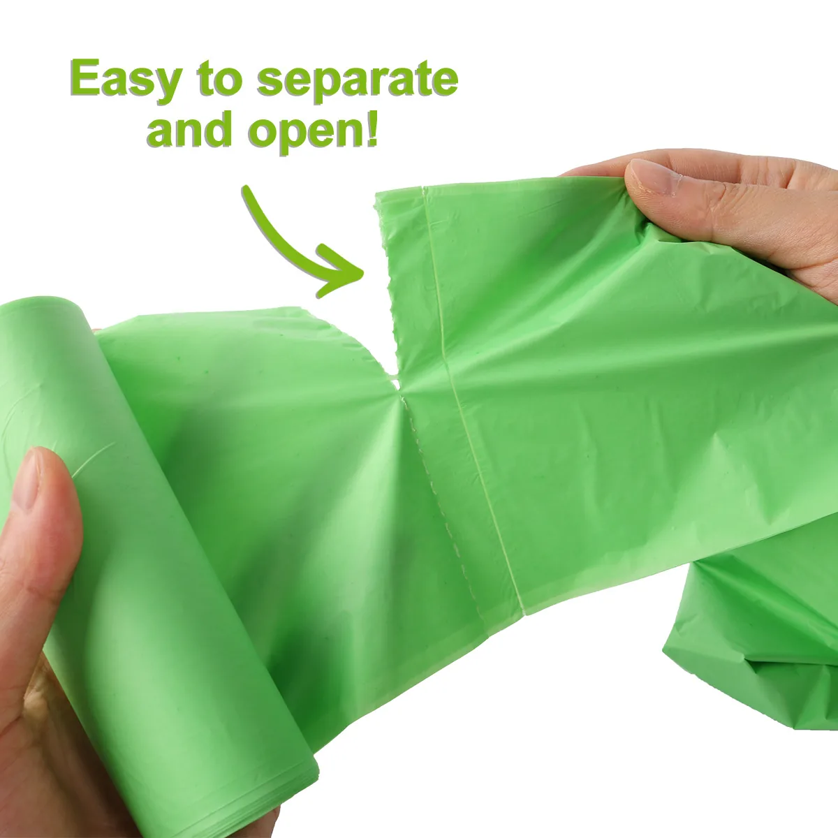 XH20260131-02 Corn Starch-Based Biodegradable Compostable Thickened Household Kitchen Toilet Flat Trash Bags