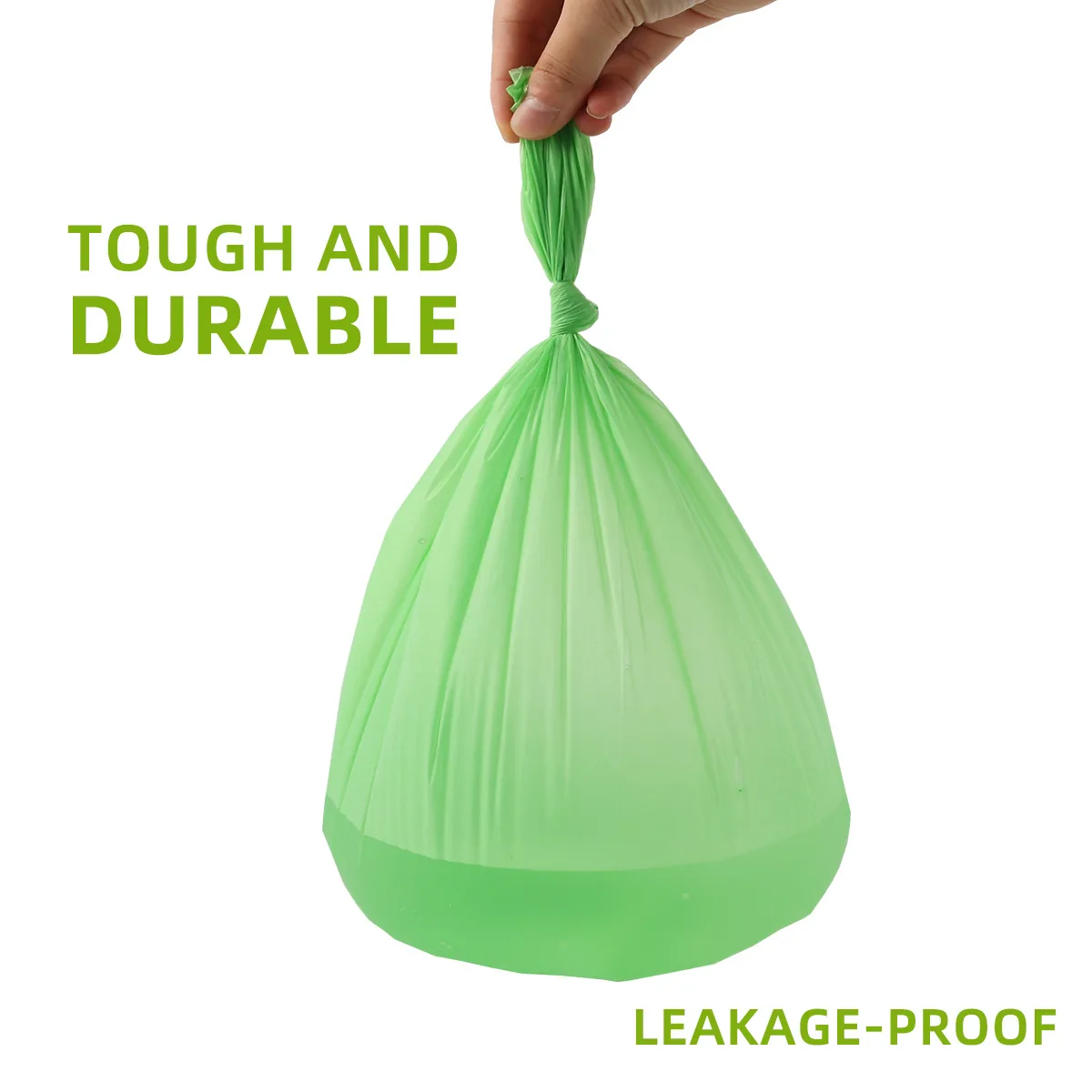 XH20260131-02 Corn Starch-Based Biodegradable Compostable Thickened Household Kitchen Toilet Flat Trash Bags