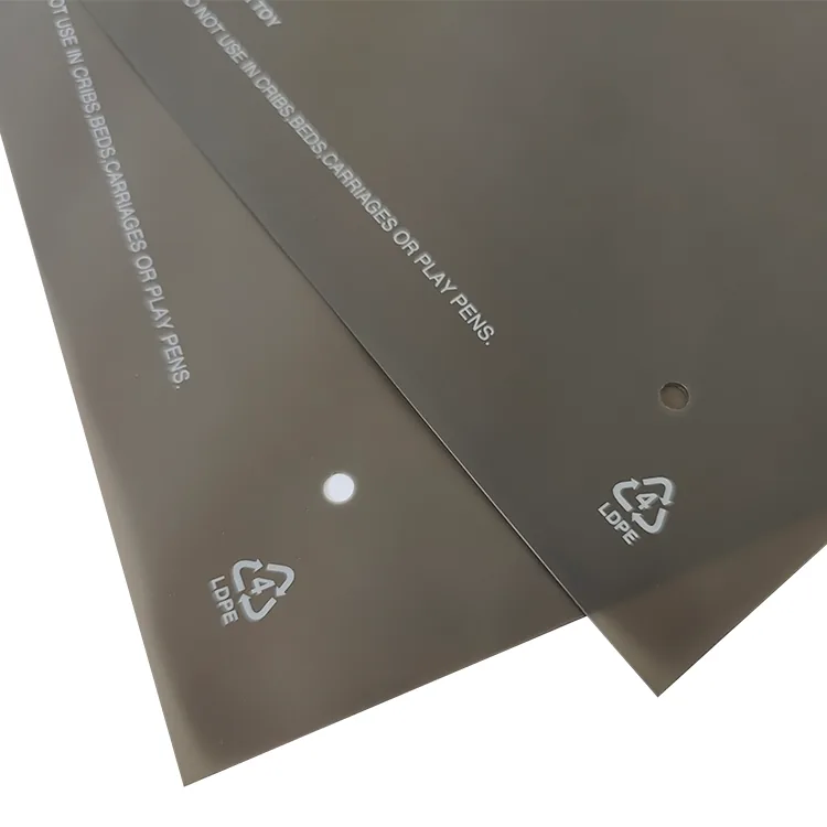 Zip Lock Custom Printed Black CPE Jewelry Frosted Plastic Bag with Slider Zipper Frosted Zipper Poly Bag With Your Logo